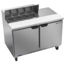 Beverage-Air SPE48HC-08 48" Hydrocarbon Series Sandwich/Salad Prep Table w/ Refrigerated Base, 115v thumbnail 3