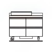 Beverage-Air SPE48HC-08 48" Hydrocarbon Series Sandwich/Salad Prep Table w/ Refrigerated Base, 115v thumbnail 7