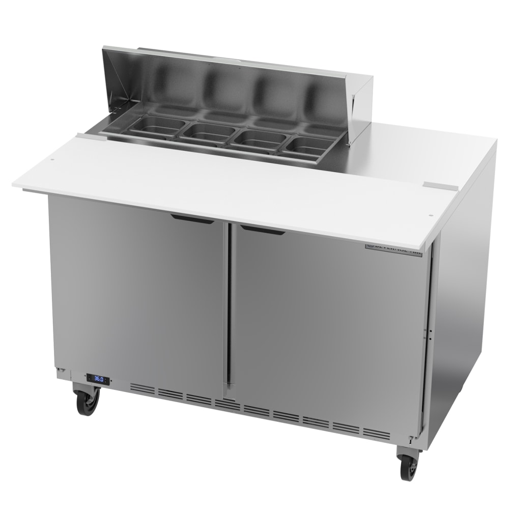 Beverage-Air SPE48HC-08C 48" Hydrocarbon Series Sandwich/Salad Prep Table w/ Refrigerated Base, 115v