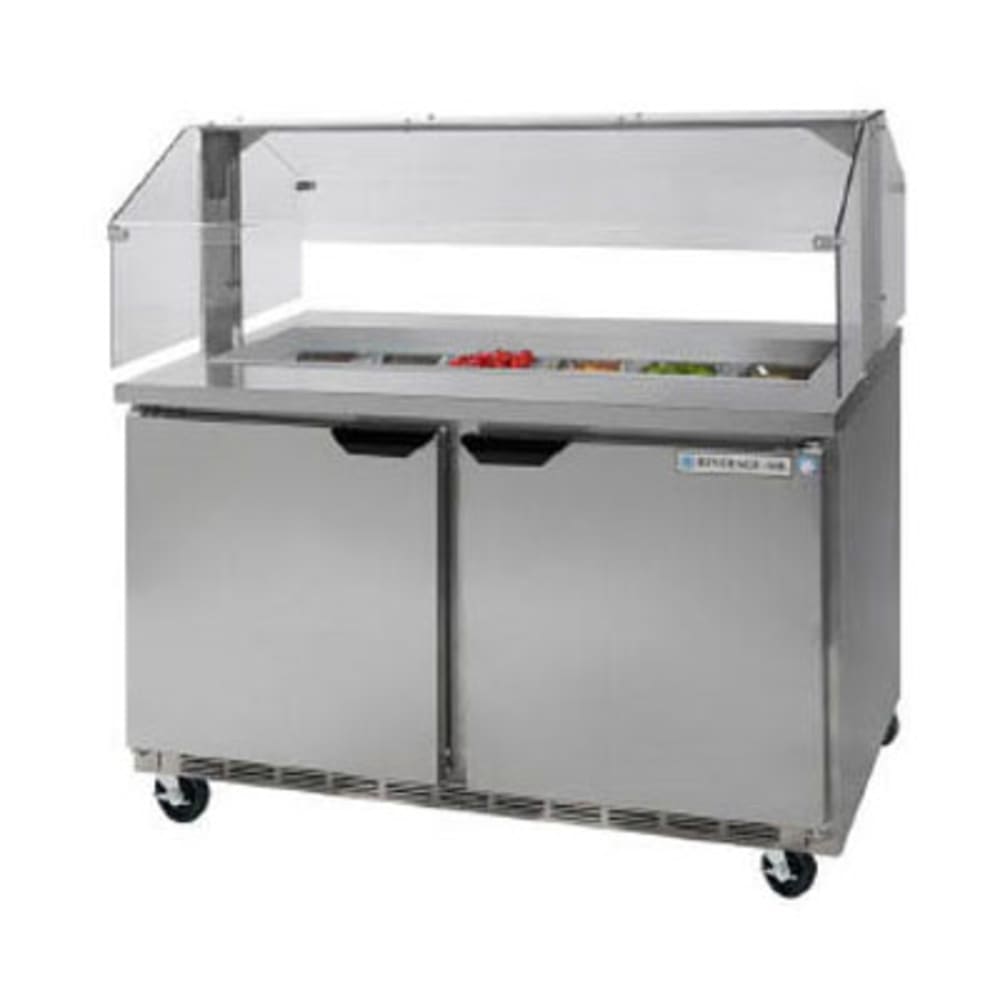 Beverage-Air SPE48HC-12-SNZ 48" Hydrocarbon Series Sandwich/Salad Prep Table w/ Refrigerated Base, 115v