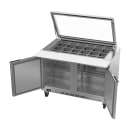 Beverage-Air SPE48HC-18M-STL 48" Hydrocarbon Series Mega Top Sandwich/Salad Prep Table w/ Refrigerated Base, 115v thumbnail 2
