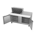 Beverage-Air SPE60HC-12M 60" Hydrocarbon Series Mega Top Sandwich/Salad Prep Table w/ Refrigerated Base, 115v thumbnail 4