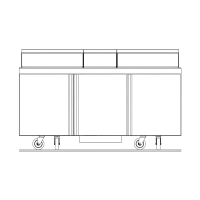 Beverage-Air SPE60HC-12M 60" Hydrocarbon Series Mega Top Sandwich/Salad Prep Table w/ Refrigerated Base, 115v thumbnail 7