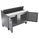 Beverage-Air SPE60HC-16 60" Hydrocarbon Series Sandwich/Salad Prep Table w/ Refrigerated Base, 115v thumbnail 4
