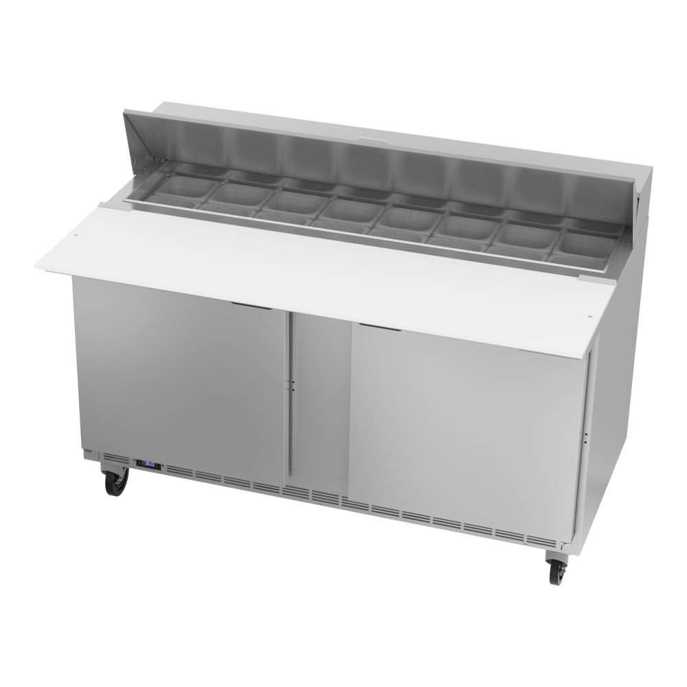 Beverage-Air SPE60HC-16C 60" Hydrocarbon Series Sandwich/Salad Prep Table w/ Refrigerated Base, 115v