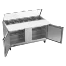 Beverage-Air SPE60HC-16-CL 60" Hydrocarbon Series Sandwich/Salad Prep Table w/ Refrigerated Base, 115v thumbnail 4