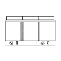 Beverage-Air SPE72HC-08 72" Hydrocarbon Series Sandwich/Salad Prep Table w/ Refrigerated Base, 115v thumbnail 2