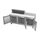 Beverage-Air SPE72HC-10 72" Hydrocarbon Series Sandwich/Salad Prep Table w/ Refrigerated Base, 115v thumbnail 4