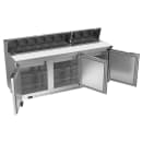 Beverage-Air SPE72HC-18 72" Hydrocarbon Series Sandwich/Salad Prep Table w/ Refrigerated Base, 115v thumbnail 4