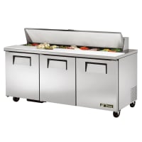 Beverage-Air SPE72HC-18C 72" Hydrocarbon Series Sandwich/Salad Prep Table w/ Refrigerated Base, 115v thumbnail 2