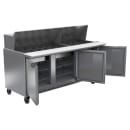 Beverage-Air SPE72HC-30M 72" Hydrocarbon Series Mega Top Sandwich/Salad Prep Table w/ Refrigerated Base, 115v thumbnail 5