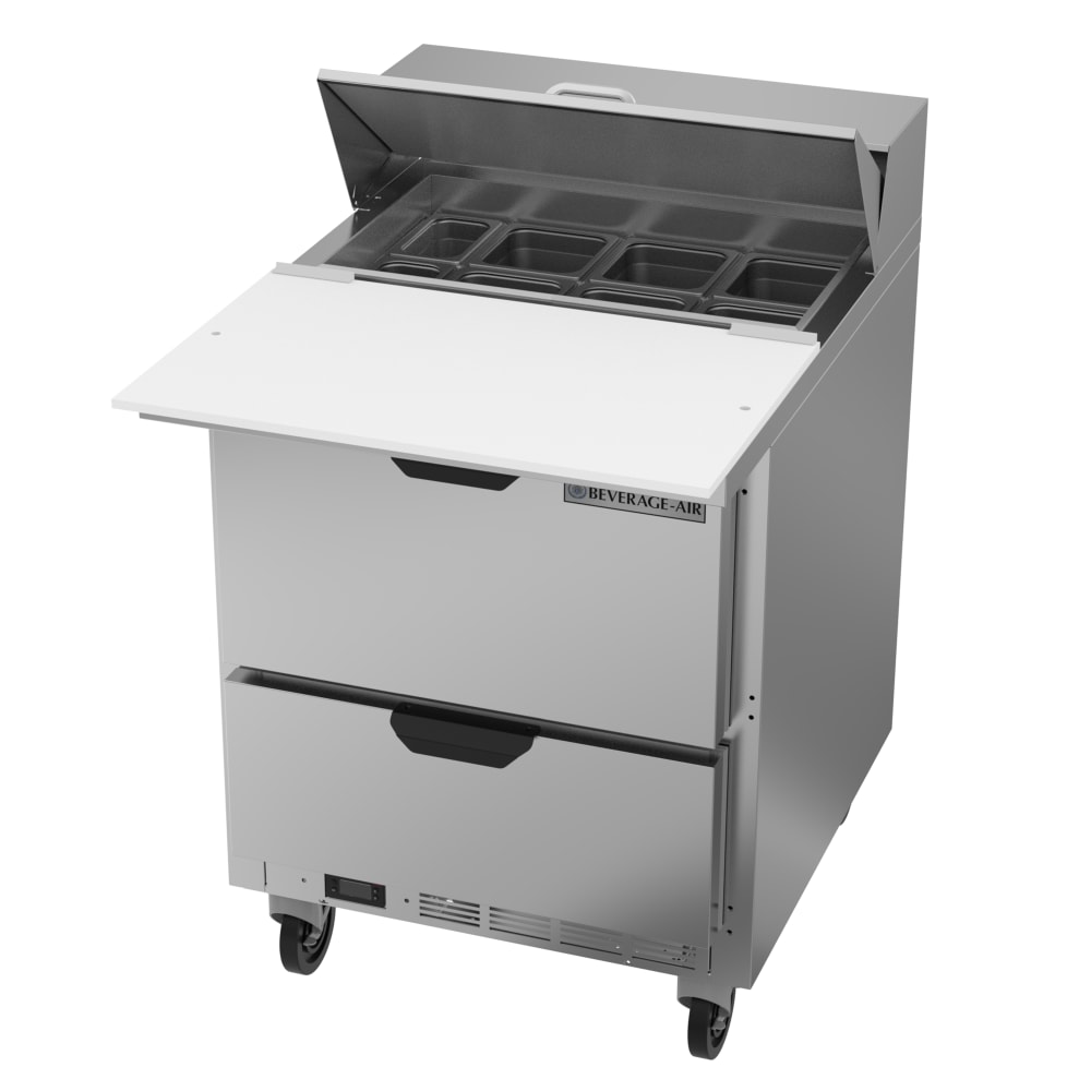 Beverage-Air SPED27HC-C 27" Hydrocarbon Series Sandwich/Salad Prep Table w/ Refrigerated Base, 115v