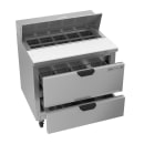 Beverage-Air SPED36HC-10-2 36" Hydrocarbon Series Sandwich/Salad Prep Table w/ Refrigerated Base, 115v thumbnail 2