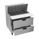 Beverage-Air SPED36HC-15M-2 36" Hydrocarbon Series Mega Top Sandwich/Salad Prep Table w/ Refrigerated Base, 115v thumbnail 2