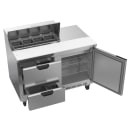 Beverage-Air SPED48HC-08-2 48" Hydrocarbon Series Sandwich/Salad Prep Table w/ Refrigerated Base, 115v thumbnail 4