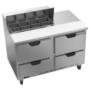 Beverage-Air SPED48HC-08-4 48" Hydrocarbon Series Sandwich/Salad Prep Table w/ Refrigerated Base, 115v thumbnail 3