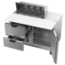 Beverage-Air SPED48HC-08C-2 48" Hydrocarbon Series Sandwich/Salad Prep Table w/ Refrigerated Base, 115v thumbnail 2