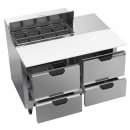 Beverage-Air SPED48HC-08C-4 48" Hydrocarbon Series Sandwich/Salad Prep Table w/ Refrigerated Base, 115v thumbnail 4