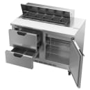 Beverage-Air SPED48HC-10-2 48" Hydrocarbon Series Sandwich/Salad Prep Table w/ Refrigerated Base, 115v thumbnail 2