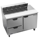 Beverage-Air SPED48HC-10-2 48" Hydrocarbon Series Sandwich/Salad Prep Table w/ Refrigerated Base, 115v thumbnail 3
