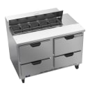 Beverage-Air SPED48HC-10-4 48" Hydrocarbon Series Sandwich/Salad Prep Table w/ Refrigerated Base, 115v thumbnail 3