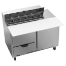 Beverage-Air SPED48HC-10C-2 48" Hydrocarbon Series Sandwich/Salad Prep Table w/ Refrigerated Base, 115v thumbnail 3