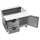 Beverage-Air SPED48HC-10C-2 48" Hydrocarbon Series Sandwich/Salad Prep Table w/ Refrigerated Base, 115v thumbnail 4