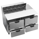 Beverage-Air SPED48HC-10C-4 48" Hydrocarbon Series Sandwich/Salad Prep Table w/ Refrigerated Base, 115v thumbnail 4