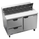 Beverage-Air SPED48HC-12-2 48" Hydrocarbon Series Sandwich/Salad Prep Table w/ Refrigerated Base, 115v thumbnail 3