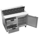 Beverage-Air SPED48HC-12-2 48" Hydrocarbon Series Sandwich/Salad Prep Table w/ Refrigerated Base, 115v thumbnail 4
