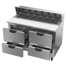 Beverage-Air SPED48HC-12-4 48" Hydrocarbon Series Sandwich/Salad Prep Table w/ Refrigerated Base, 115v thumbnail 2