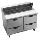 Beverage-Air SPED48HC-12-4 48" Hydrocarbon Series Sandwich/Salad Prep Table w/ Refrigerated Base, 115v thumbnail 3