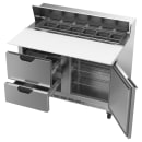 Beverage-Air SPED48HC-12C-2 48" Hydrocarbon Series Sandwich/Salad Prep Table w/ Refrigerated Base, 115v thumbnail 2