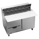 Beverage-Air SPED48HC-12C-2 48" Hydrocarbon Series Sandwich/Salad Prep Table w/ Refrigerated Base, 115v thumbnail 3