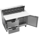 Beverage-Air SPED48HC-12C-2 48" Hydrocarbon Series Sandwich/Salad Prep Table w/ Refrigerated Base, 115v thumbnail 4