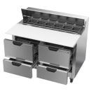 Beverage-Air SPED48HC-12C-4 48" Hydrocarbon Series Sandwich/Salad Prep Table w/ Refrigerated Base, 115v thumbnail 2
