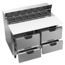 Beverage-Air SPED48HC-12C-4 48" Hydrocarbon Series Sandwich/Salad Prep Table w/ Refrigerated Base, 115v thumbnail 4