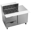 Beverage-Air SPED48HC-12M-2 48" Hydrocarbon Series Mega Top Sandwich/Salad Prep Table w/ Refrigerated Base, 115v thumbnail 3