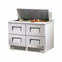 Beverage-Air SPED48HC-18M-4 48" Hydrocarbon Series Mega Top Sandwich/Salad Prep Table w/ Refrigerated Base, 115v thumbnail 5