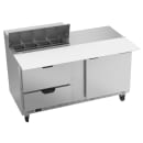 Beverage-Air SPED60HC-08C-2 60" Hydrocarbon Series Sandwich/Salad Prep Table w/ Refrigerated Base, 115v thumbnail 3