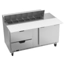 Beverage-Air SPED60HC-12C-2 60" Hydrocarbon Series Sandwich/Salad Prep Table w/ Refrigerated Base, 115v thumbnail 3