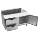 Beverage-Air SPED60HC-12C-2 60" Hydrocarbon Series Sandwich/Salad Prep Table w/ Refrigerated Base, 115v thumbnail 4