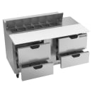 Beverage-Air SPED60HC-12C-4 60" Hydrocarbon Series Sandwich/Salad Prep Table w/ Refrigerated Base, 115v thumbnail 4