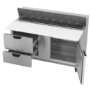 Beverage-Air SPED60HC-16C-2 60" Hydrocarbon Series Sandwich/Salad Prep Table w/ Refrigerated Base, 115v thumbnail 2