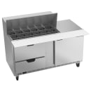 Beverage-Air SPED60HC-18M-2 60" Hydrocarbon Series Mega Top Sandwich/Salad Prep Table w/ Refrigerated Base, 115v thumbnail 3