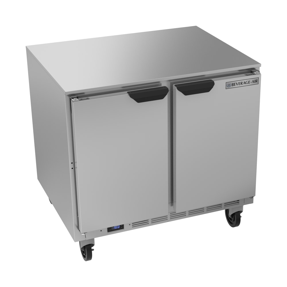 Beverage-Air UCF36AHC 36" W Undercounter Freezer w/ (2) Section & (2) Door, 115v