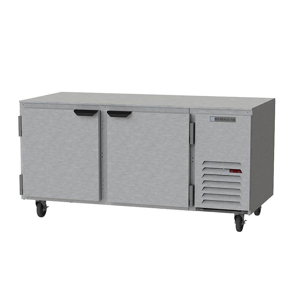 Beverage-Air UCF67AHC 67" W Undercounter Freezer w/ (2) Section & (2) Door, 115v