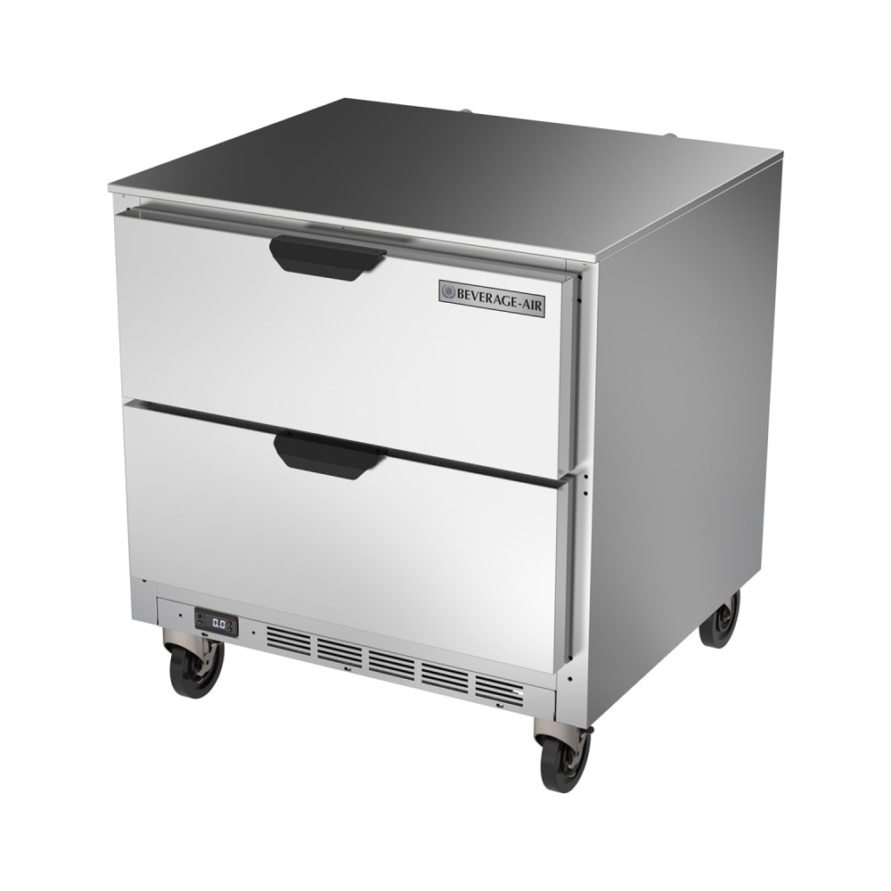Beverage-Air UCFD32AHC-2 32"W Undercounter Freezer w/ (1) Section & (2) Drawers, 115v
