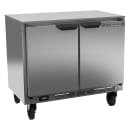 Beverage-Air UCR34HC 34" W Undercounter Refrigerator w/ (2) Sections & (2) Doors, 115v thumbnail 3