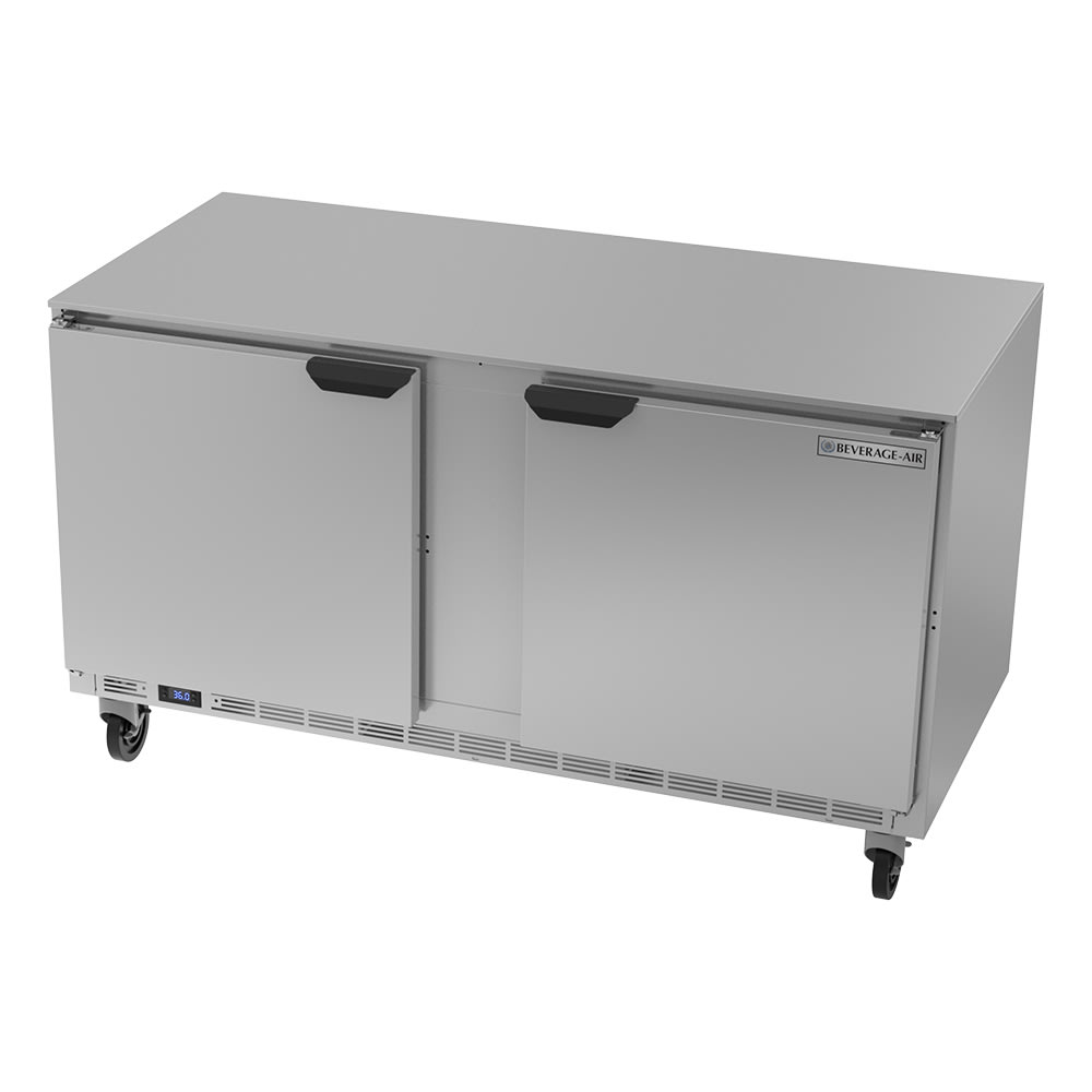 Beverage-Air UCR60AHC 60" W Undercounter Refrigerator w/ (2) Sections & (2) Doors, 115v